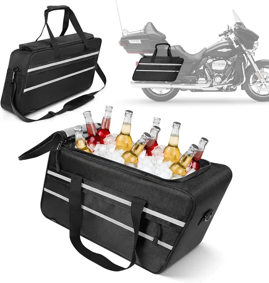 Upgraded Saddlebag Cooler Bag Leakproof, High-density PEVA Keep Temp