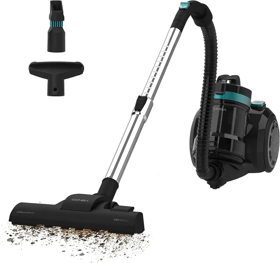 Cecotec Beutelloser Bodenstaubsauger Conga Rockstar Cyclonic Plus, 800W, 2L
