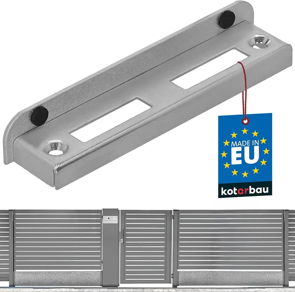 KOTARBAU® Schließblech für Gartentor, Toranschlag, Anschlagblech 16,5 cm