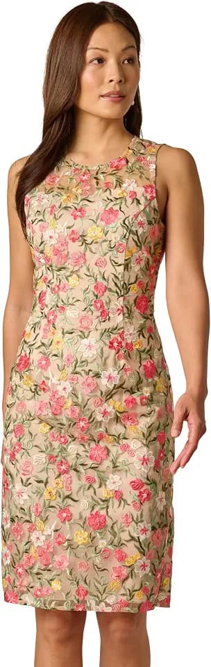 Adrianna Papell Women's Floral Short Dress