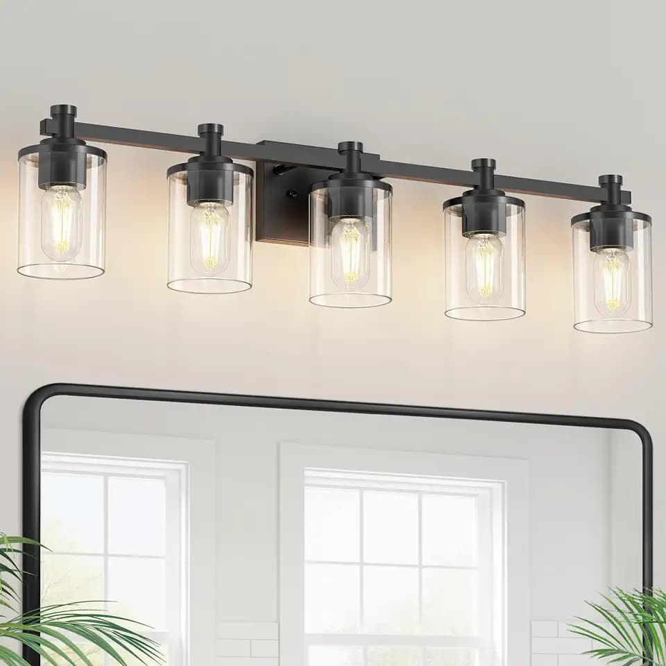 Bathroom Light Fixture, Bathroom Vanity Light Over Mirror, 5-Lights