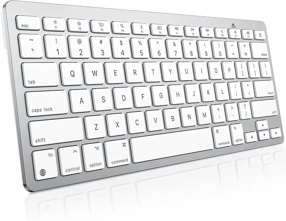 OMOTON Wireless Keyboard for Mac, Bluetooth Stable, No Numpad, Travel Size