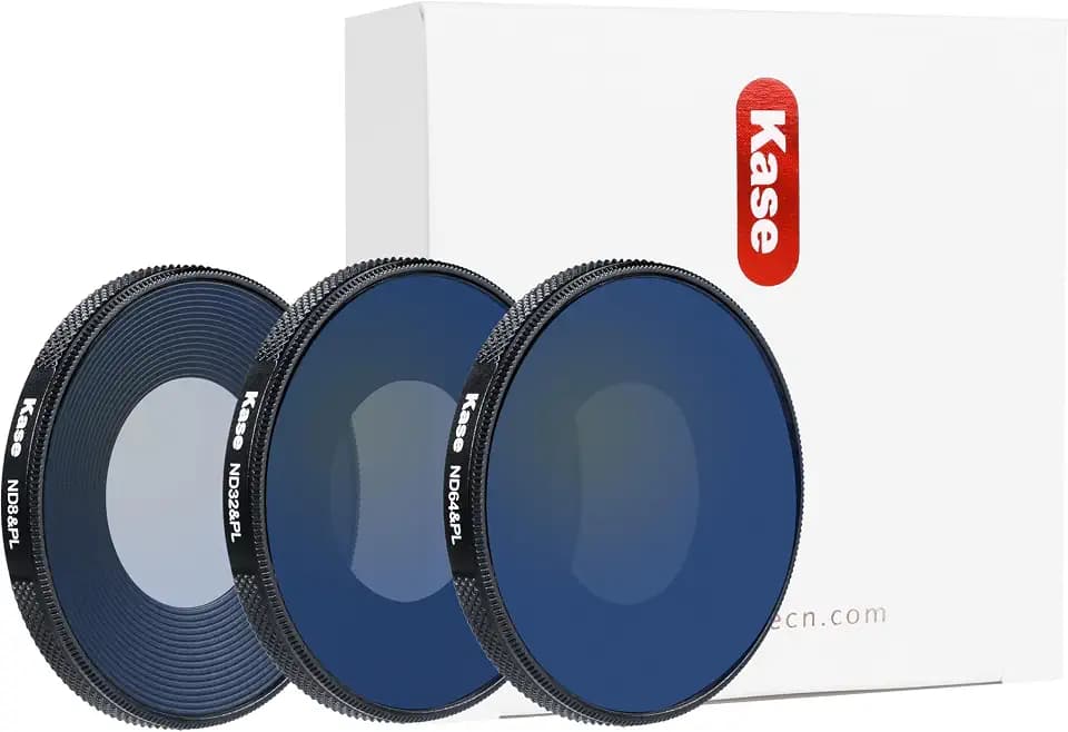 Kase Optical Glass Filter Compatible with DJI Osmo Action 6 Camera (ND8&PL+ND32&PL+ND64&PL)