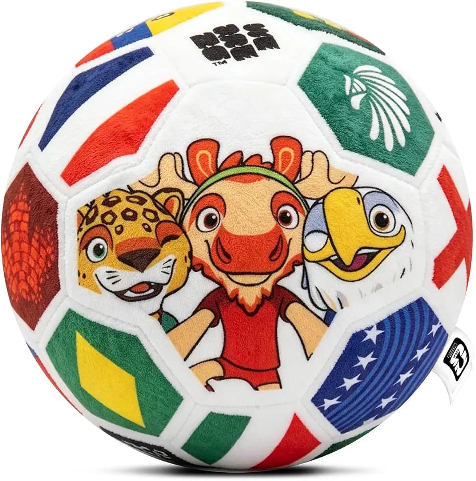 MESUCA FIFA 2026 Soccer Ball Plush Toy, 11.8" for Kids