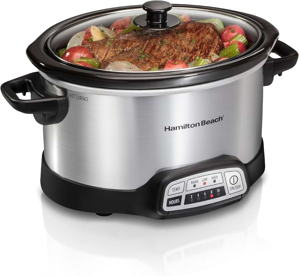 Hamilton Beach Set & Forget 4 Quart Programmable Slow Cooker