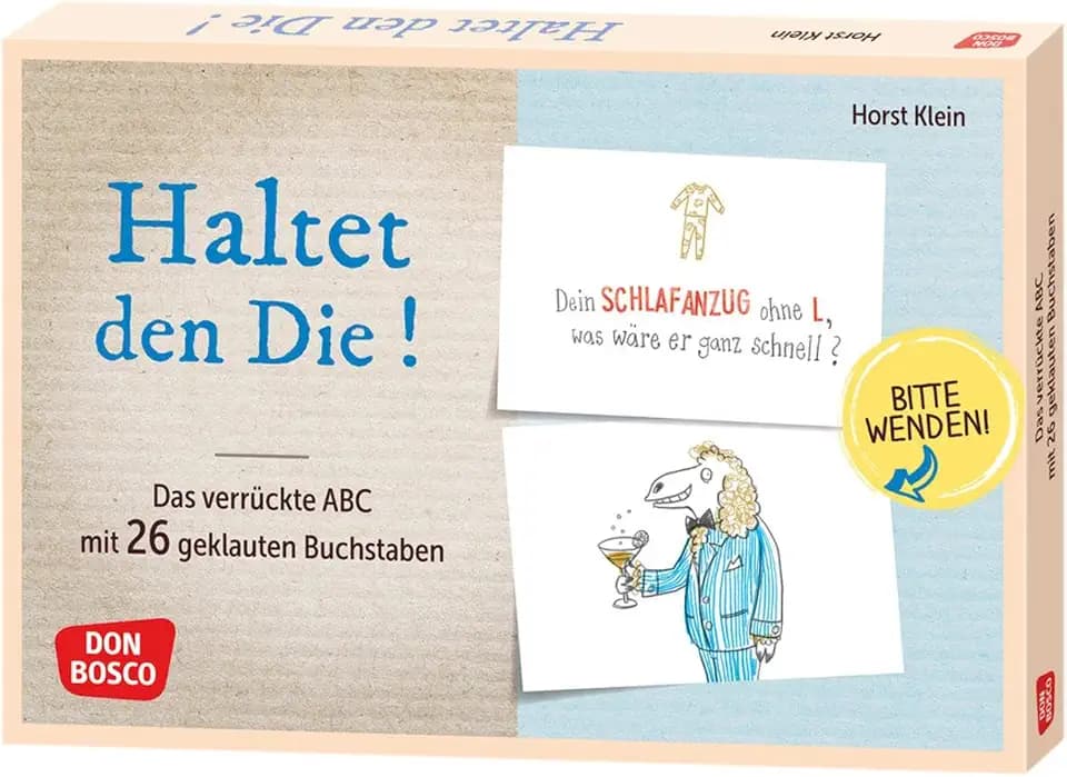Haltet den Die ! Das verrückte ABC mit 26 geklauten Buchstaben: 26 Wendebildkarten zum Reimen, Rätseln und Lachen. Mit schrägen Wortspielereien das ... in Kindergarten und Grundschule)