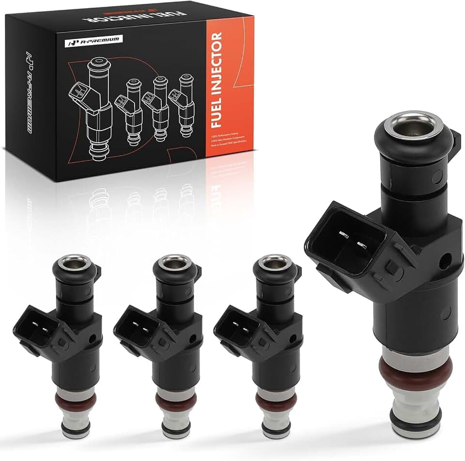 A-Premium Fuel Injectors Set of 4 Compatible with Honda