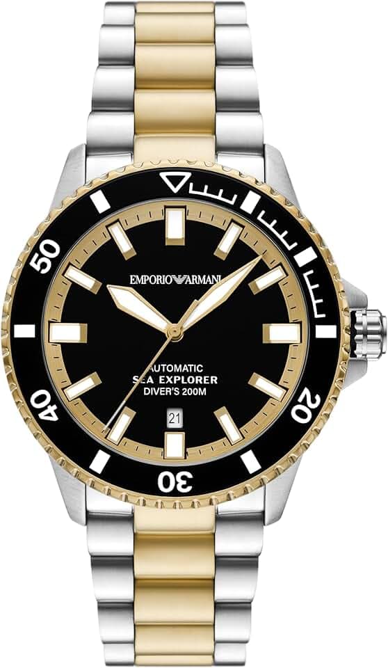 Emporio Armani Men's Sea Explorer Automatic Two-Tone Stainless Steel Watch (Model: AR60089)