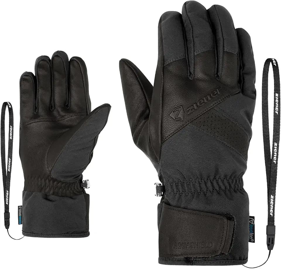 Ziener Herren Getter-Z Ski-Handschuhe/Wintersport | wasserdicht Wolle Thermoshield