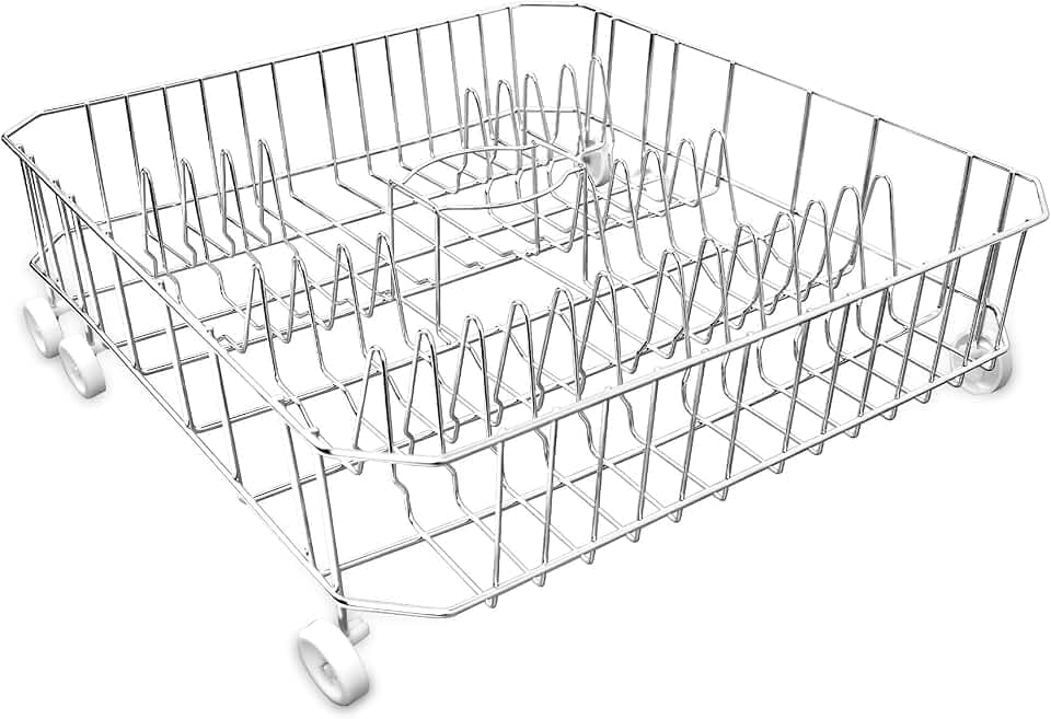 Upgrade WD28X10284 WD28X31819 Dishwasher Lower Rack Replacement for ge Dishwasher Parts, Replaces WD28X10335 AP4980665 PS3486947, Lower Dishrack Assembly with Wheels 20.25"D x 22"W x 6.625"H