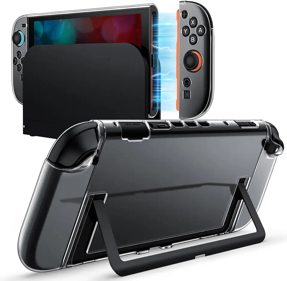 JETech Dockable Case for Nintendo Switch 2, Clear