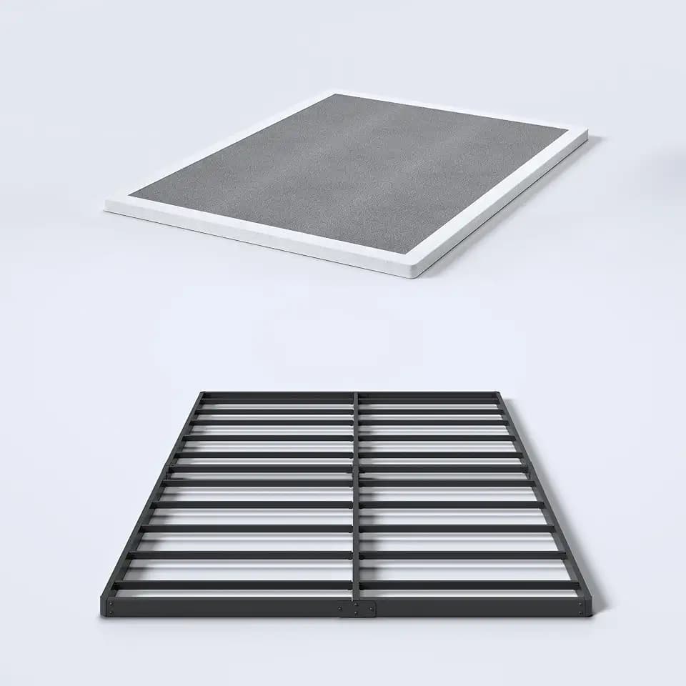 YORMDMO 2 Inch Queen Box Spring, Low Profile Heavy Duty Box Spring for Queen Bed, Mattress Foundation Base with Fabric Cover, Easy Assembly