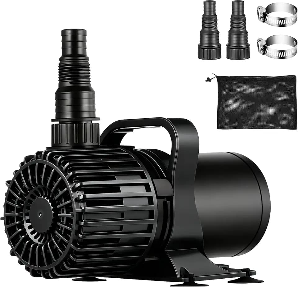 TONGCHANT 100W 1600 GPH Pond Pump for Outdoor Ponds, Fountains & Waterfalls