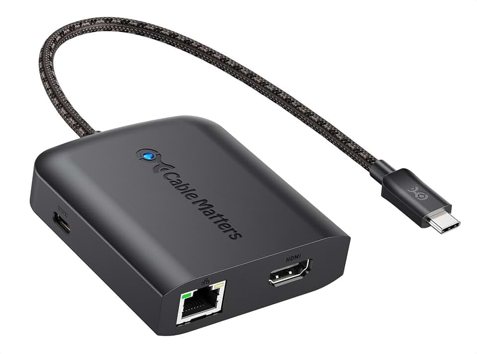 Cable Matters 8K HDMI USB-C Hub mit 2X USB 3.0 und Gigabit LAN