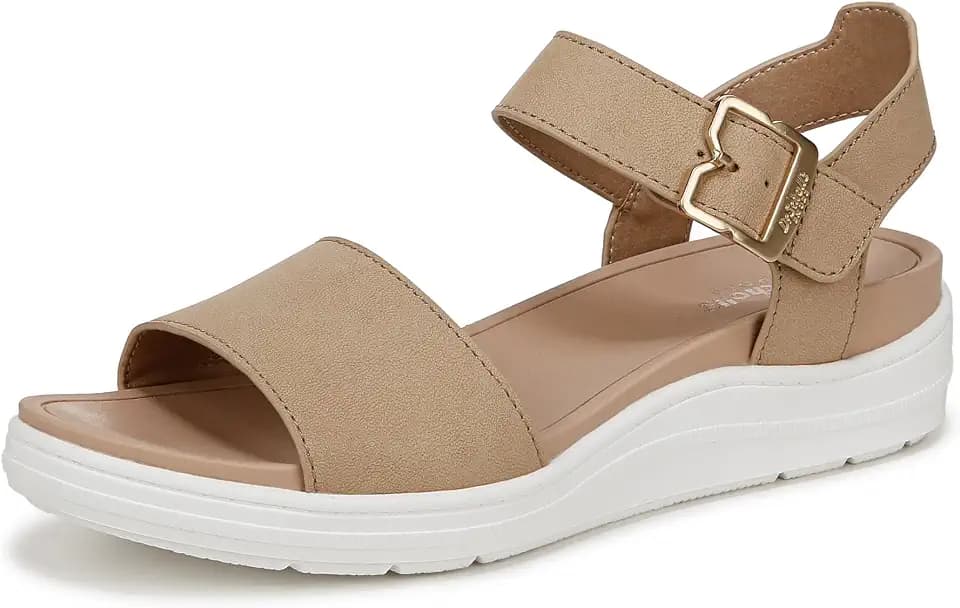 Dr. Scholl's Shoes Women's Time Off Sky Sandals, Comfortable Travel Sandals