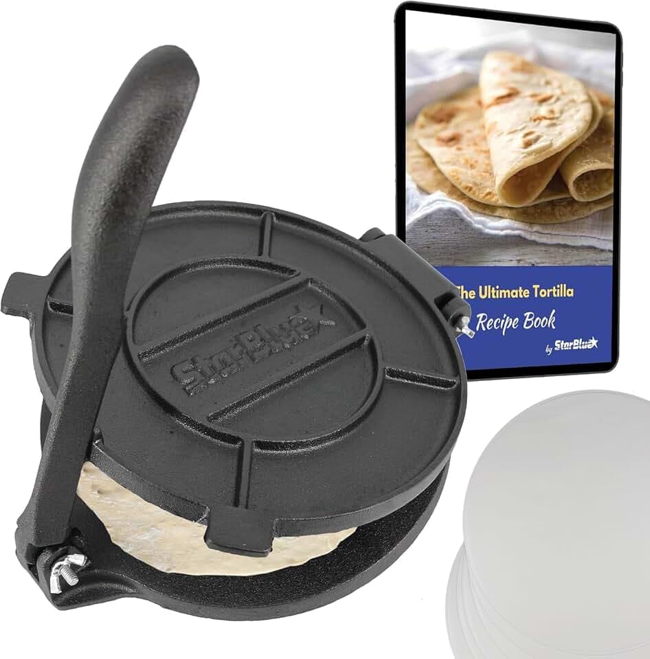 8-Zoll-Tortilla-Presse aus Gusseisen