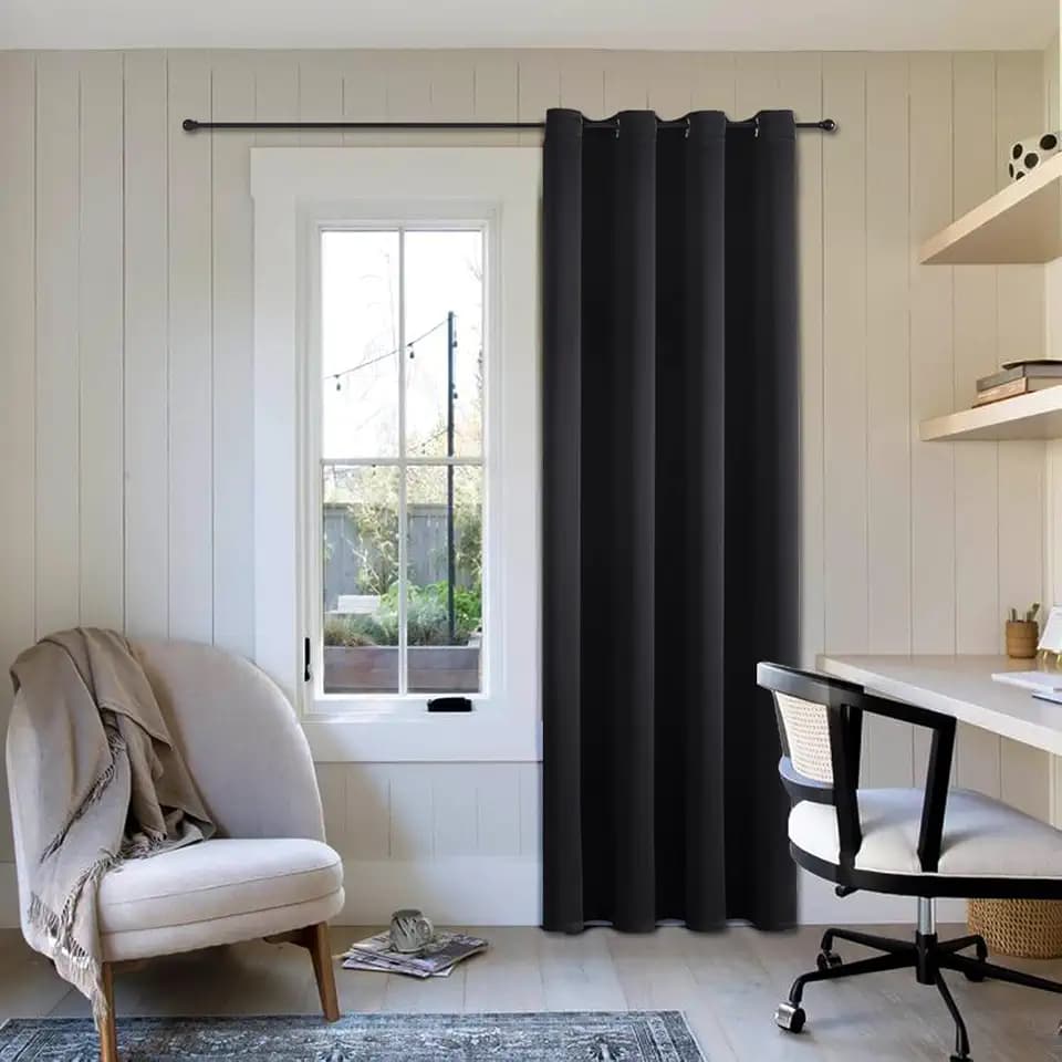 ChrisDowa Blackout Curtains for Bedroom 84 Inch Door Curtain, 1 Panel