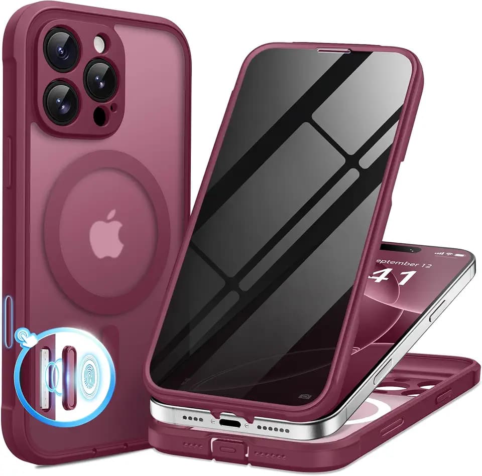 BERFY for iPhone 16 Pro Max Case, Fit for MagSafe