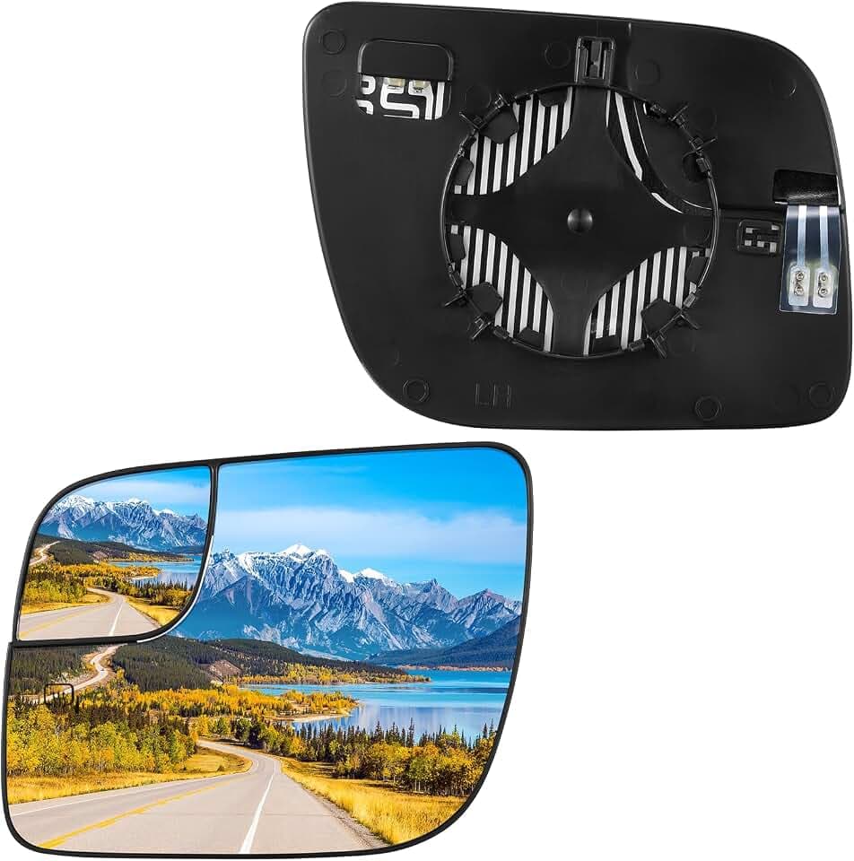 BDFHYK Driver Side Heated Mirror Glass Compatible with 2011-2019 Explorer, Side View Mirror Glass with Backing Plate, Replaces BB5Z17K707 BB5Z17K707A BB5Z17K707B