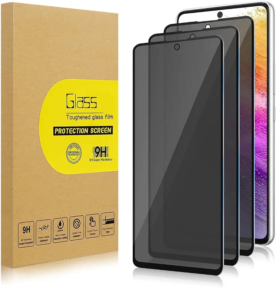 3 Pack Privacy Screen Protector for Samsung Galaxy A73/ A72/ A71