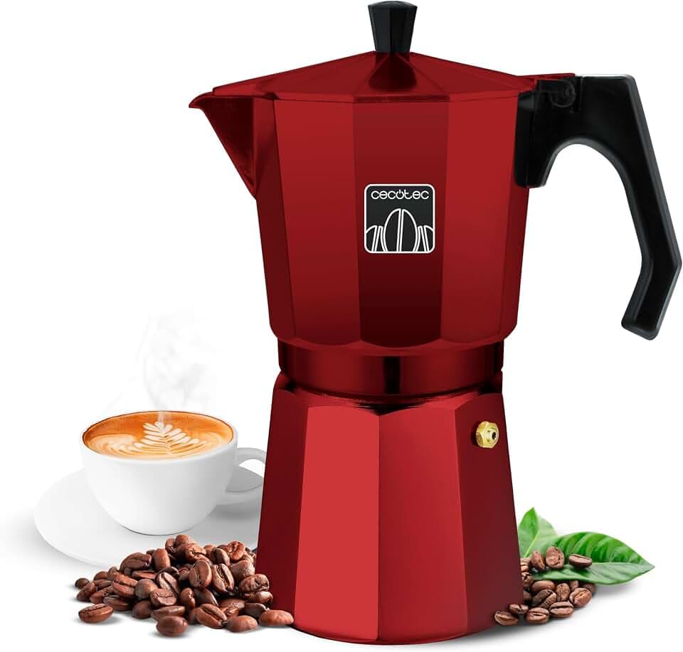 Cecotec Italienische Kaffeemaschine Mokclassic 600 Red