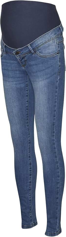 MAMALICIOUS Damen Jeanshose Mlmila Slim Medium Blue Jeans A. Noos