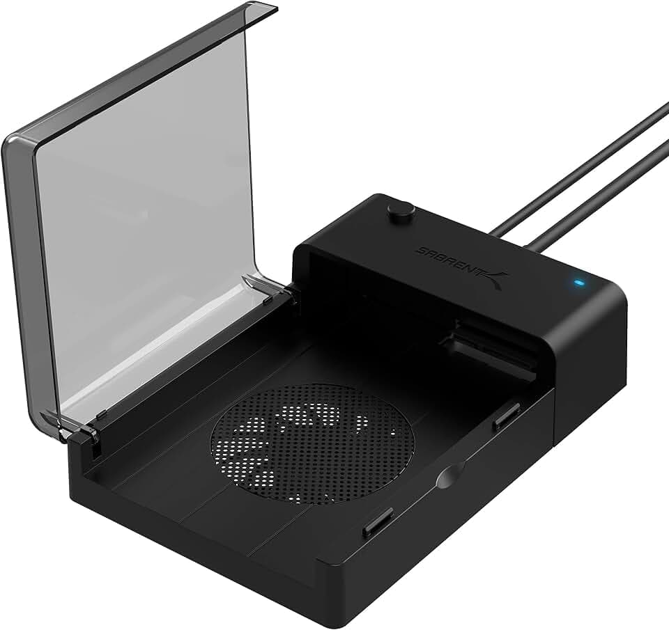 SABRENT USB 3.0 to SATA Hard Drive Dock with Cooling Fan (EC-DFFN)