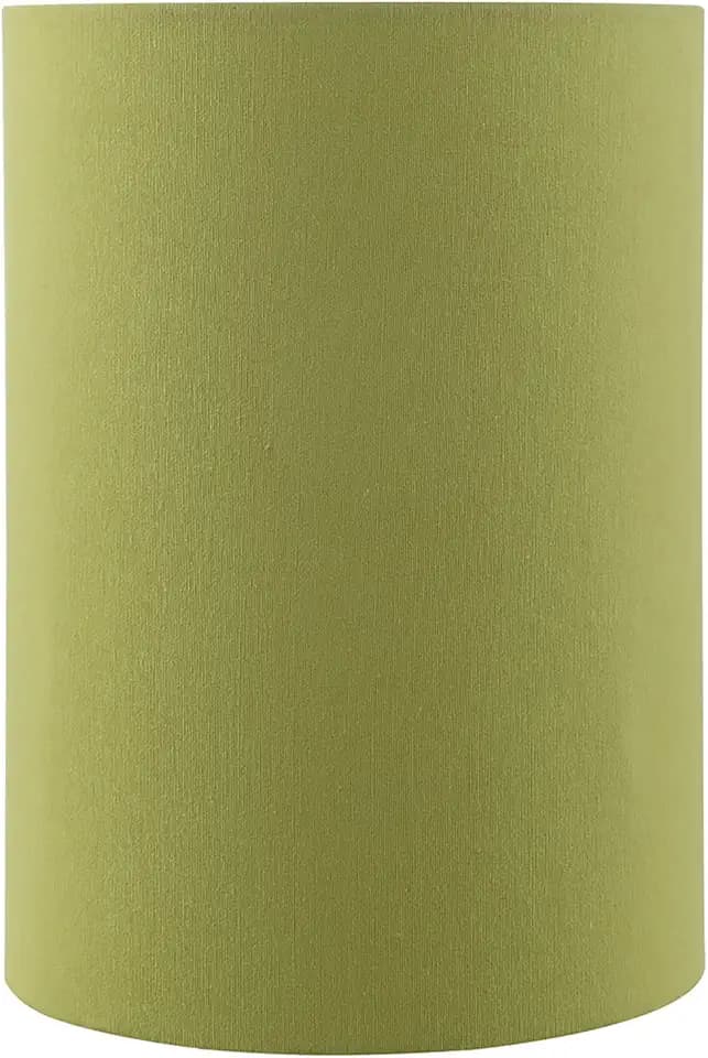Aspen Creative 31305 Contemporary Drum (Cylinder) Shaped Spider Construction Lamp Shade in Mustard Green, 8" wide (8" x 8" x 11")