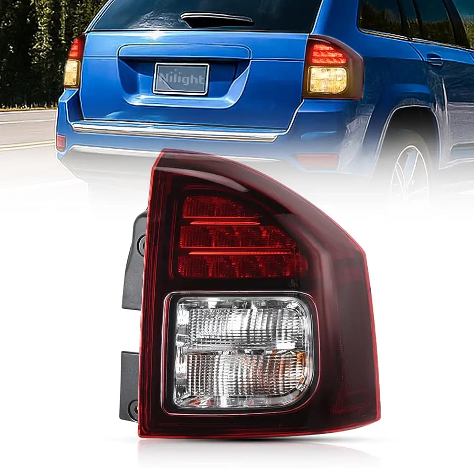 Nilight Taillight Assembly Compatible with 2014 2015 2016 2017 Jeep Compass