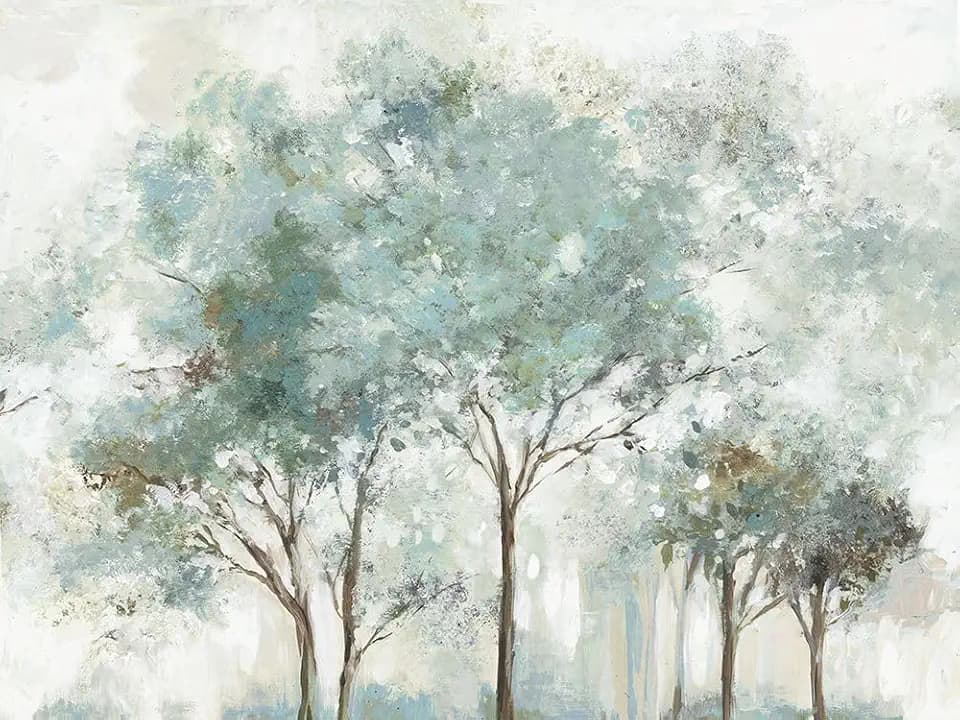Enchanted Teal Forest Poster Print - Allison Pearce (24 x 18)