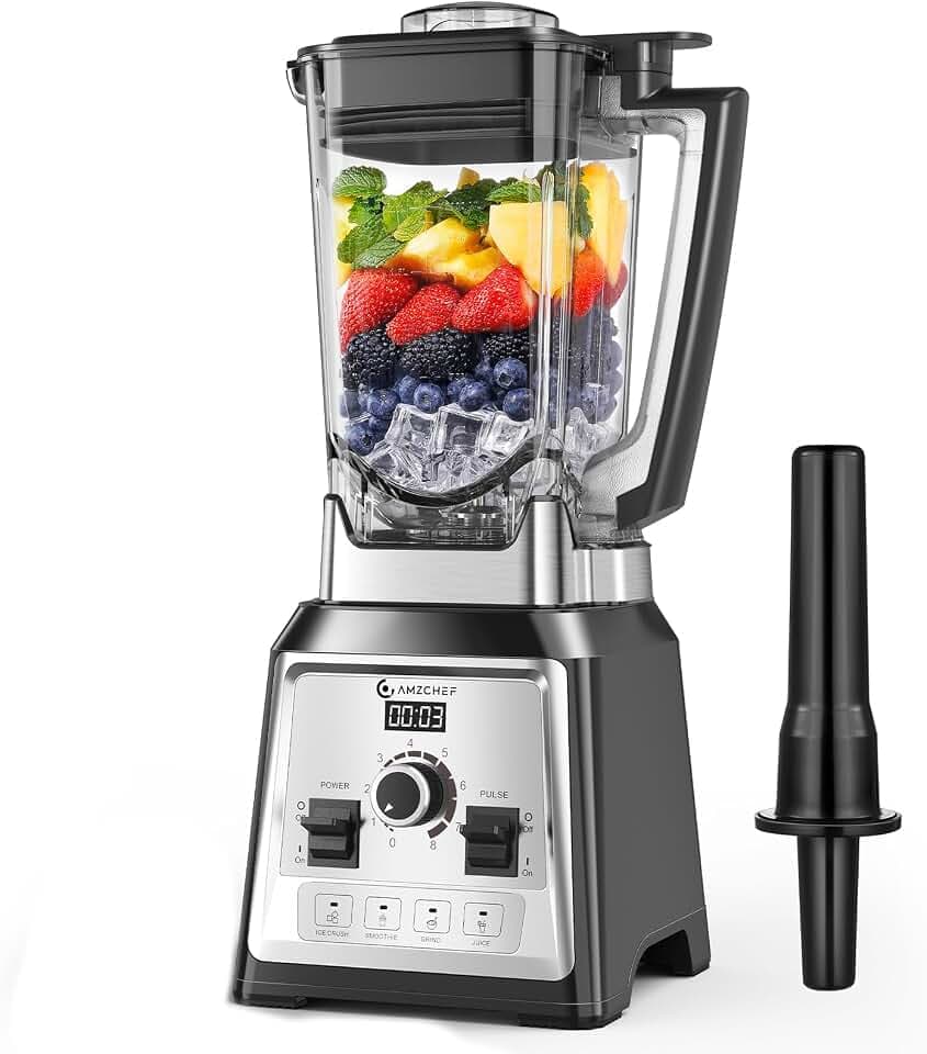 AMZCHEF Standmixer 2000 Watt | 2L Mixer Hochleistungsmixer