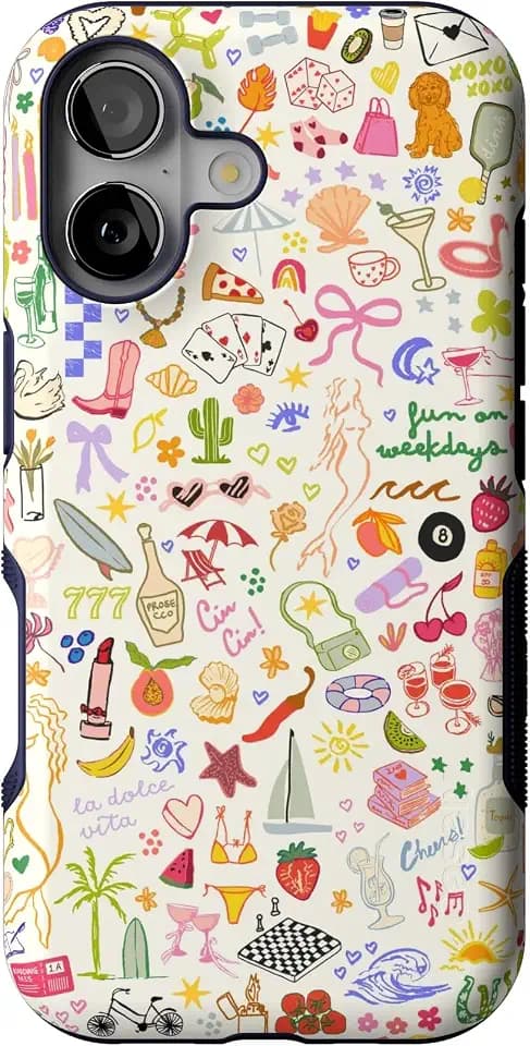 Casely iPhone 17 Case | All the Fun Things | Fun on Weekdays | Bold Protective Design | Compatible with MagSafe