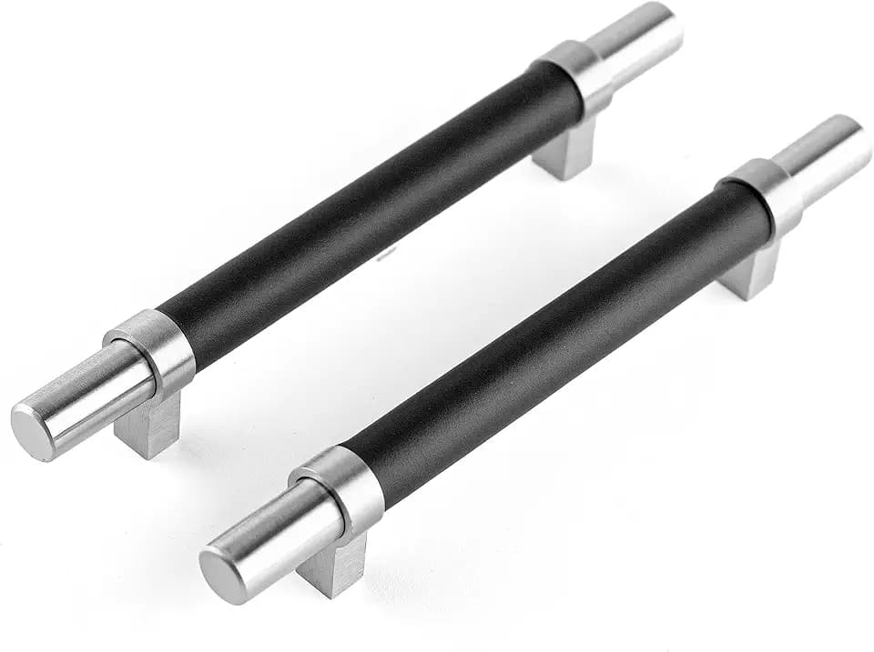 Brute Strength – Möbelgriffe – Silber/Schwarz – 192/128 mm · 4 Stück
