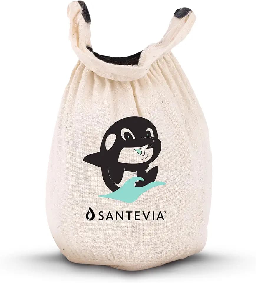 Organic Cotton Bath Faucet Filter by Santevia | Sensitive Skin Bathtub Water Purifier | Adds Nourishing Minerals for Hair & Skin | Chlorine Filter | Made in North America