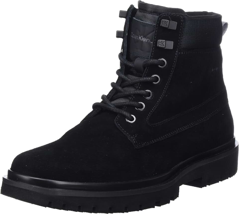 Calvin Klein Herren Eva Mid Laceup Boot Suede Mittelhohe Stiefel