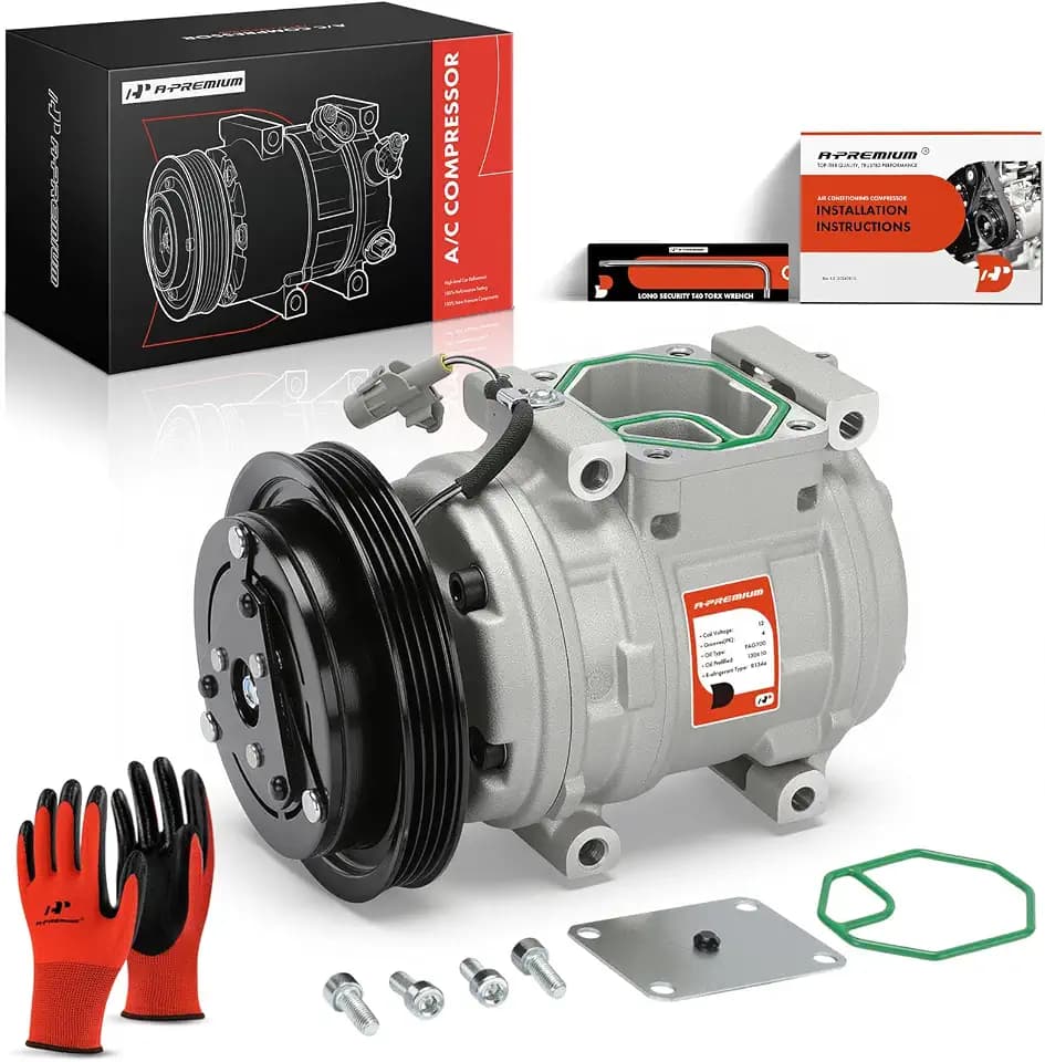 A-Premium Air Conditioner AC Compressor with Clutch