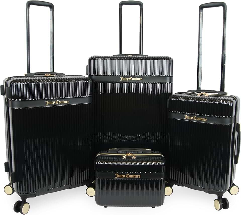 Juicy Couture Adeline Hardside 4pc Set - 21", 25", 29" and 13" vanity case