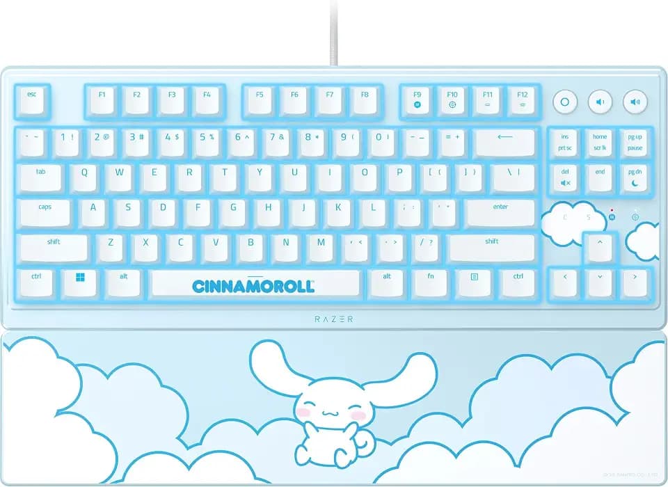Razer Ornata V3 TKL Gaming Keyboard, Low-Profile Keys, Cinnamoroll Edition