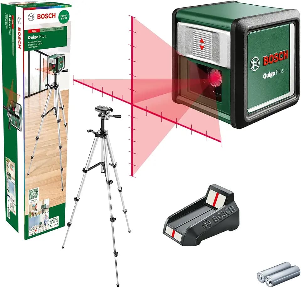 Bosch Kreuzlinienlaser Quigo Plus mit Stativ
