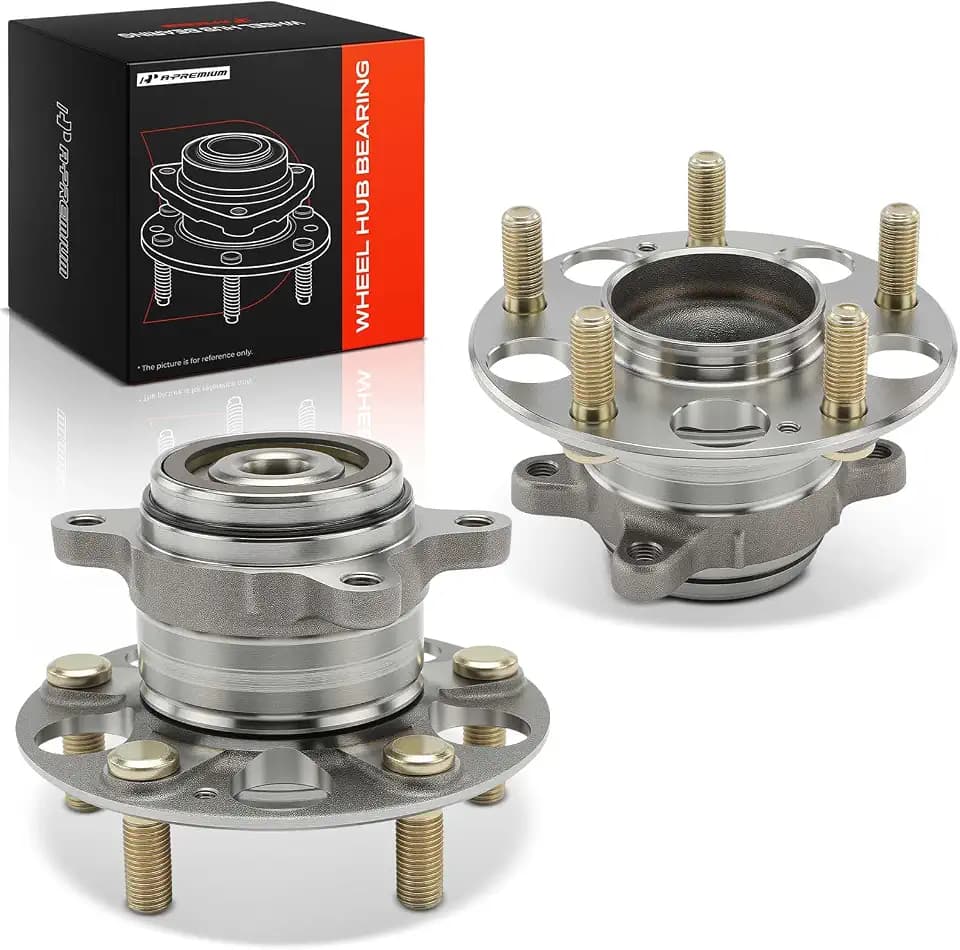 A-Premium 2 x Rear Wheel Bearing and Hub Assembly with 5-Lug