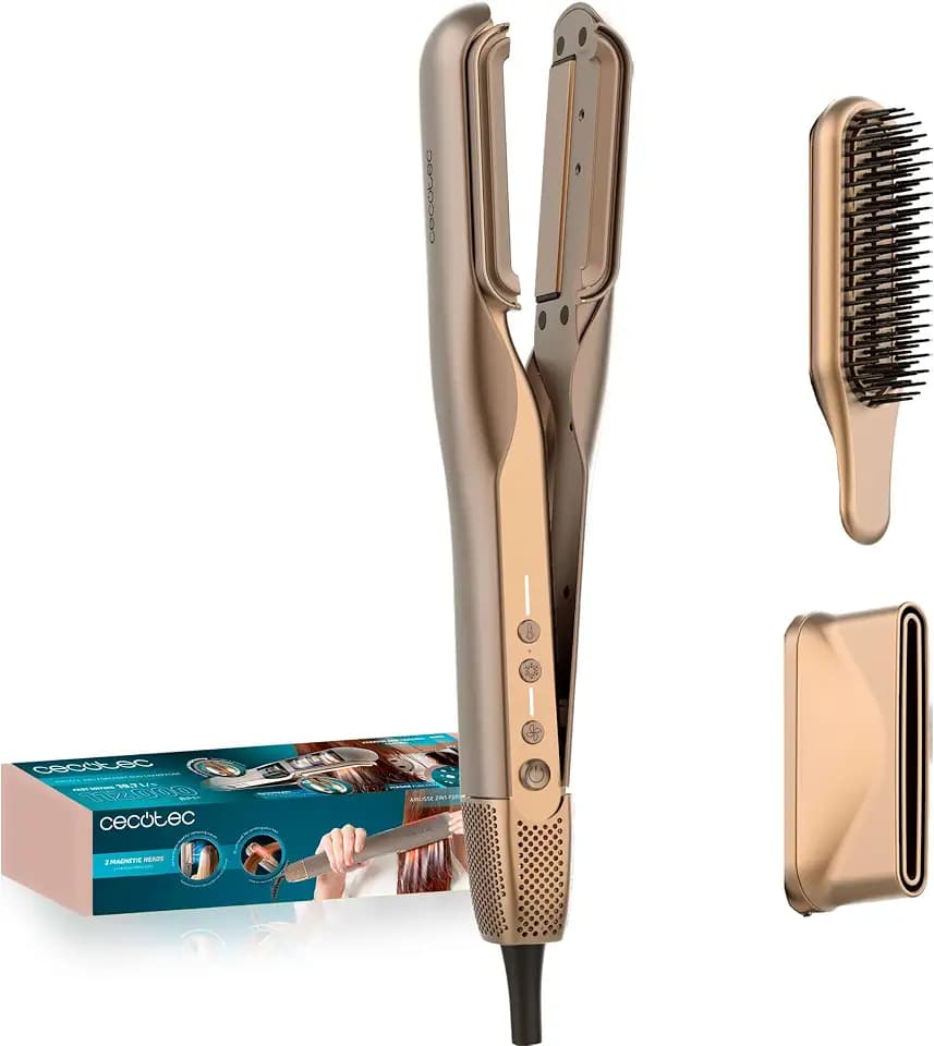 Cecotec Luftglätter AirLisse 2in1 ForceDry Duo Champagne, 112.000 U/min