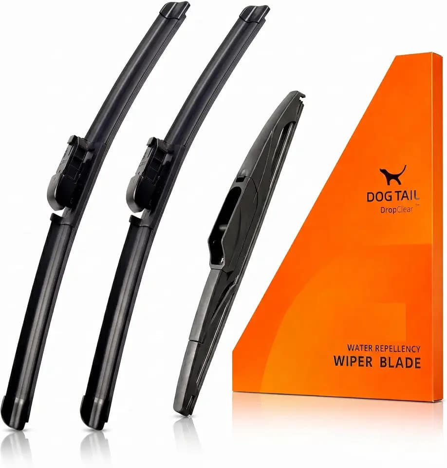 DOG TAIL Silicone Wiper Blades for Honda CR-V 2023-2026-Front & Rear-3 Pack