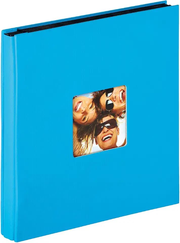 walther design Fotoalbum oceanblau 400 Fotos 10x15 cm Einsteckalbum mit Cover-Ausstanzung, Fun EA-110-U
