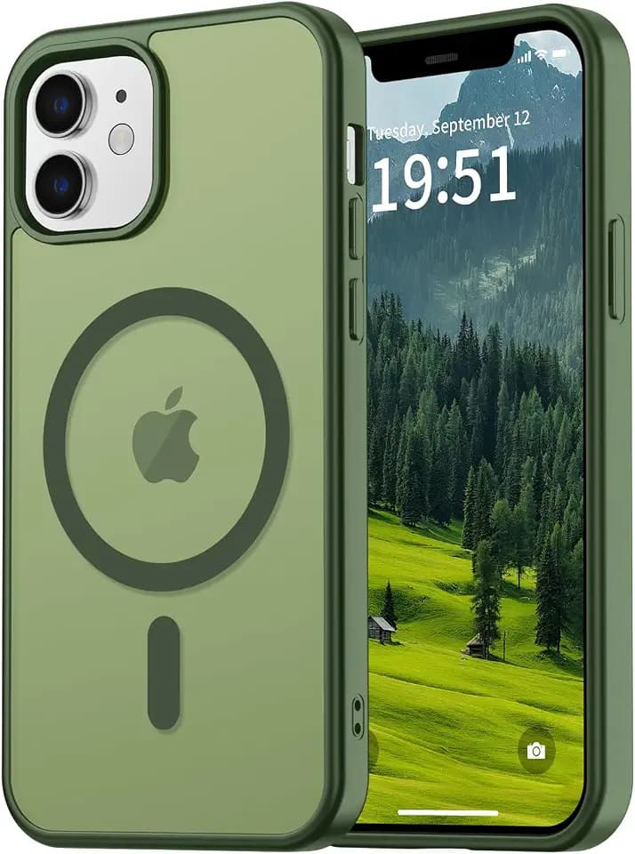 vnnink for iPhone 12 Case/iPhone 12 Pro Case Cangling Green