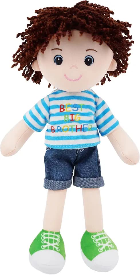 June Garden 14" Best Big Brother Benny Soft Plush Doll, Blue