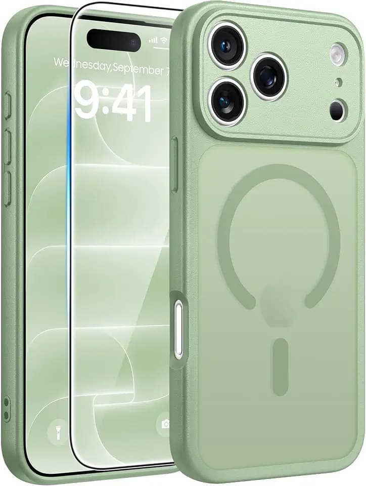 FNTCASE for iPhone 18 Pro Max Case/iPhone 17 Pro Max Case, Screen Protector