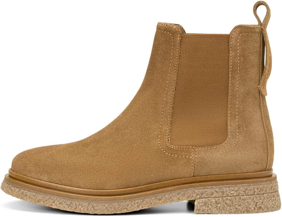 Marc O’Polo Flat Heel Chelsea Chelsea Boot Braun