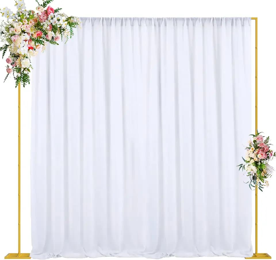 Wokceer 10x10FT Backdrop Stand Heavy Duty Pipe and Drape Kit Adjustable