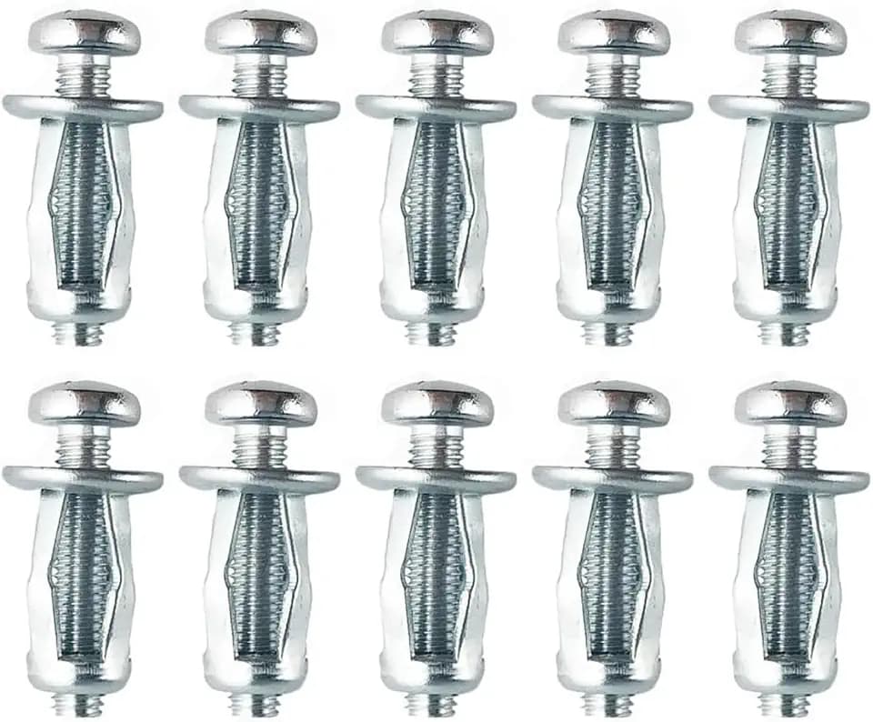 10 Stück M8x30 Hohlraum Metallanker, Robuste Hohlwandanker Hohlraumdübel für Heimdekoration und Befestigungen an Hohlraum und Gipskartonwänden