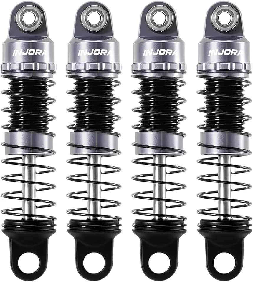 INJORA Aluminum 26mm Oil Shocks for Axial SCX30, Titanium